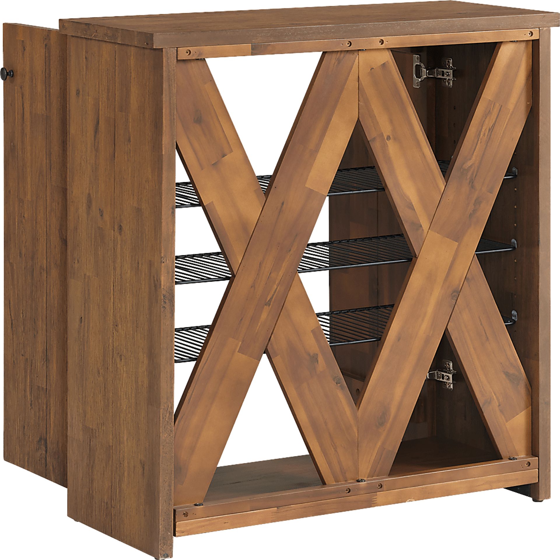 Clintom Natural Accent Shoe Storage Cabinet - Image 5
