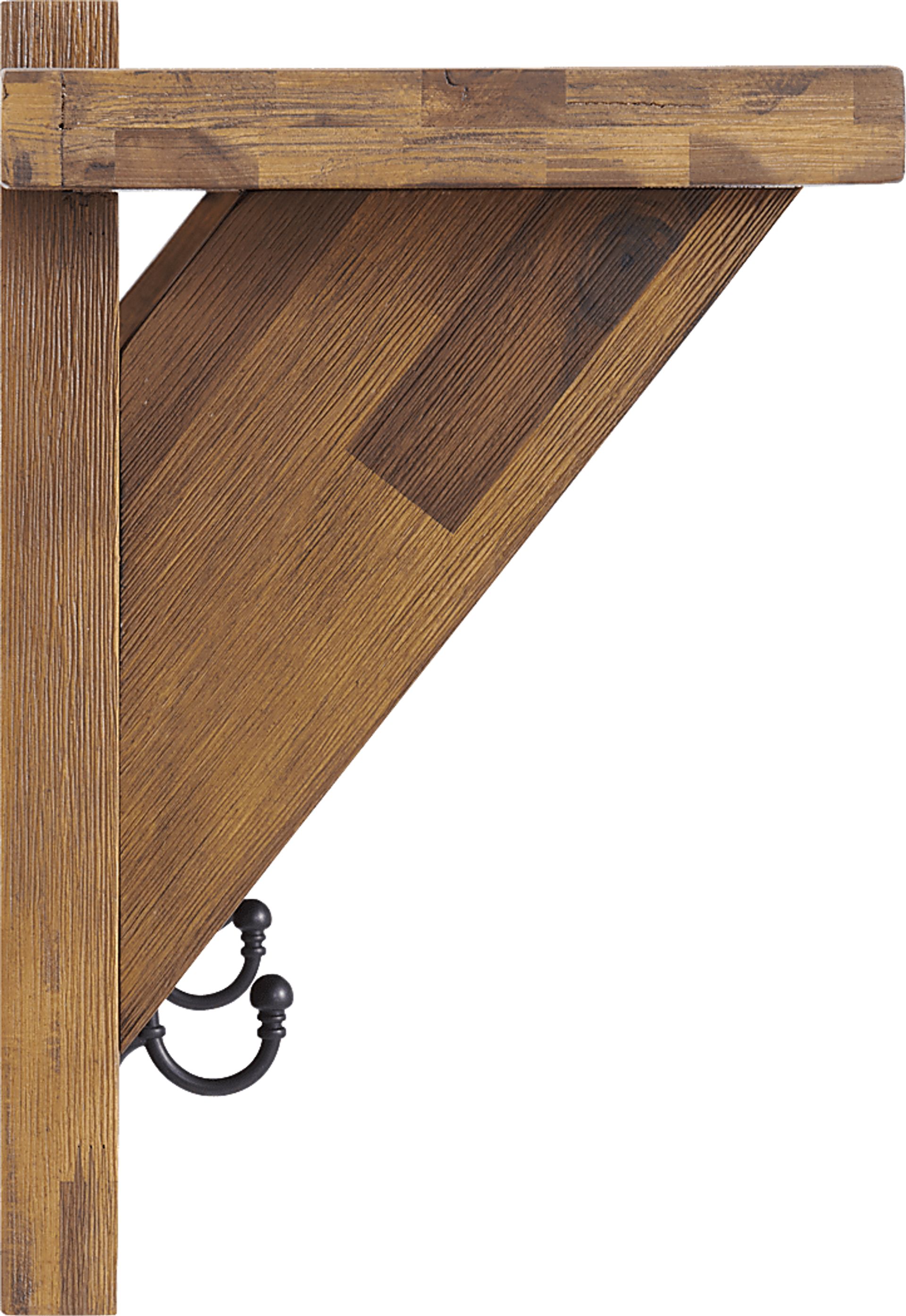 Clintom Natural Coat Hook with Shelf - Image 7