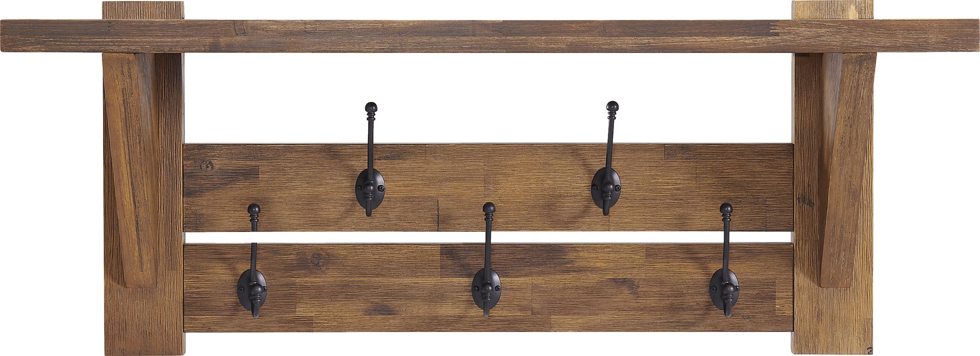 Clintom Natural Coat Hook with Shelf - Image 8