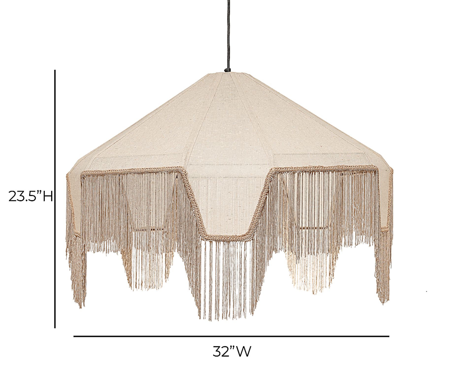 Clio Beige Pendant - Image 5