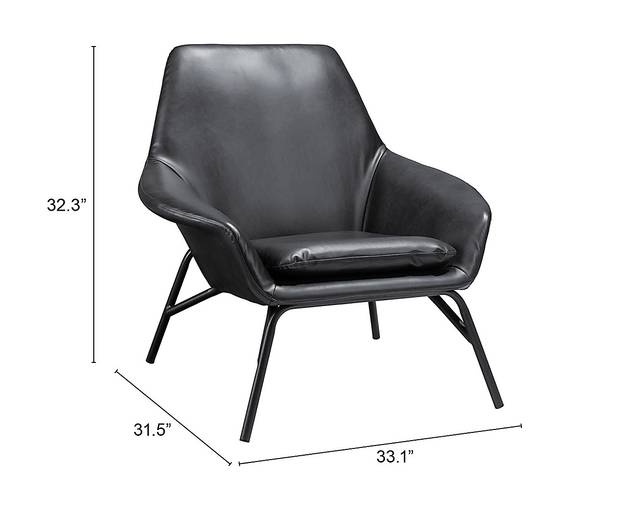 Clogia Black Accent Chair - Thumbnail - Image 11
