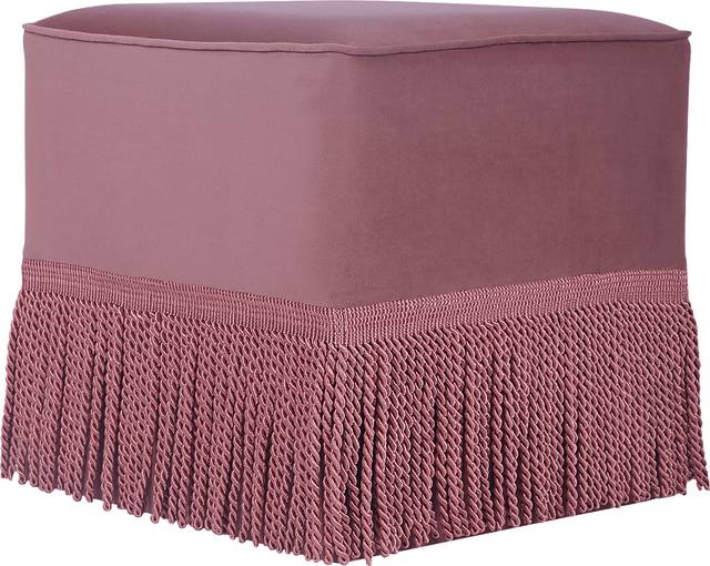 Clonce Mauve Ottoman - Thumbnail - Image 1