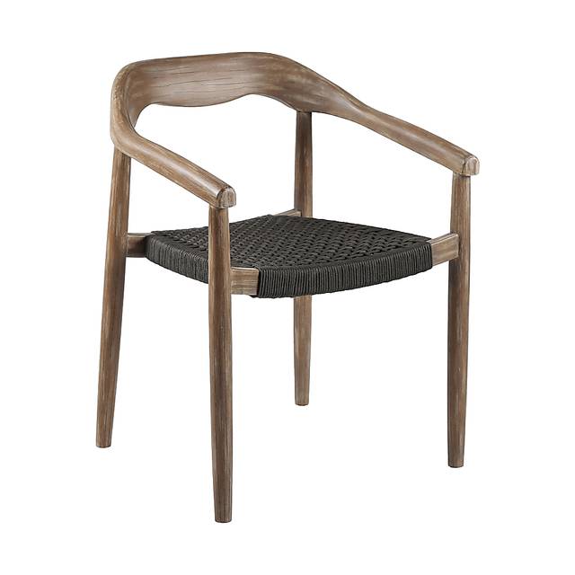 Clorelle Charcoal Outdoor Arm Chair, Set of 2 - Thumbnail - Image 2
