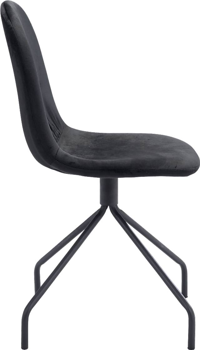 Clotilde Black Side Chair - Thumbnail - Image 2