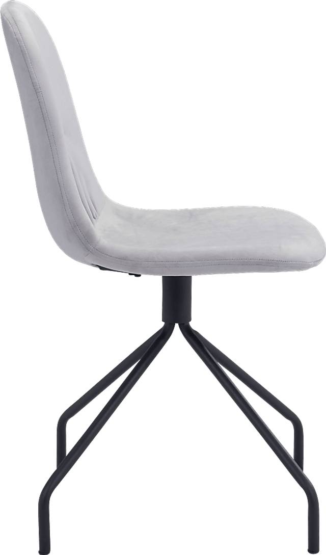 Clotilde Gray Side Chair - Thumbnail - Image 2