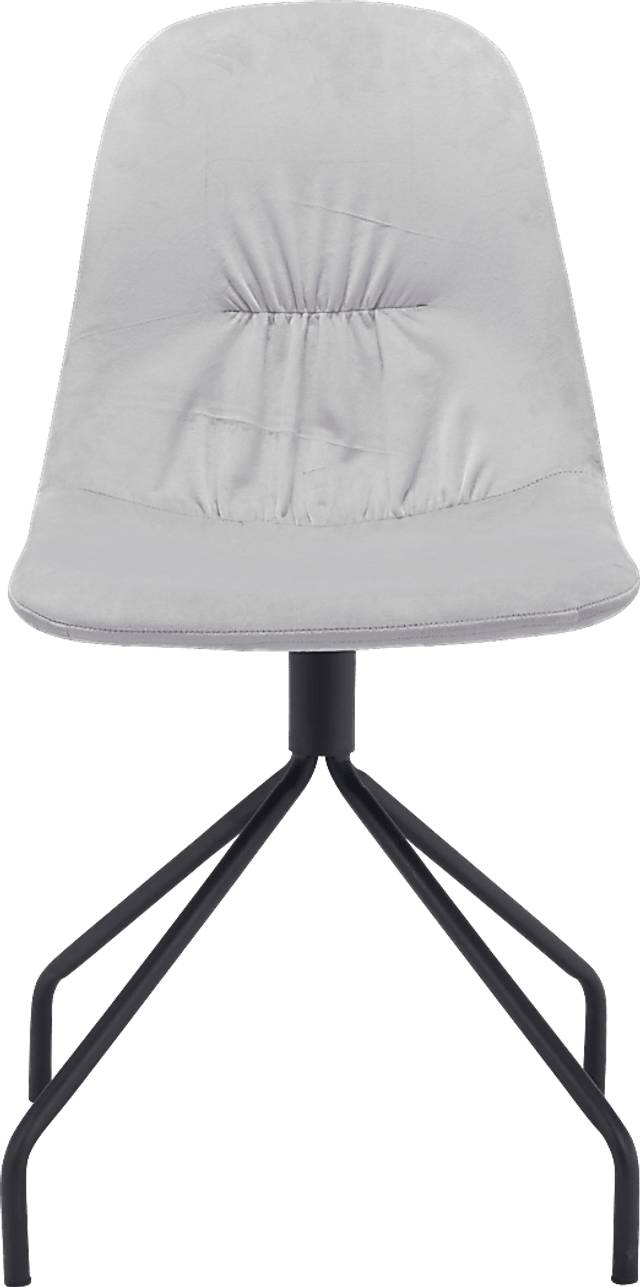Clotilde Gray Side Chair - Thumbnail - Image 3