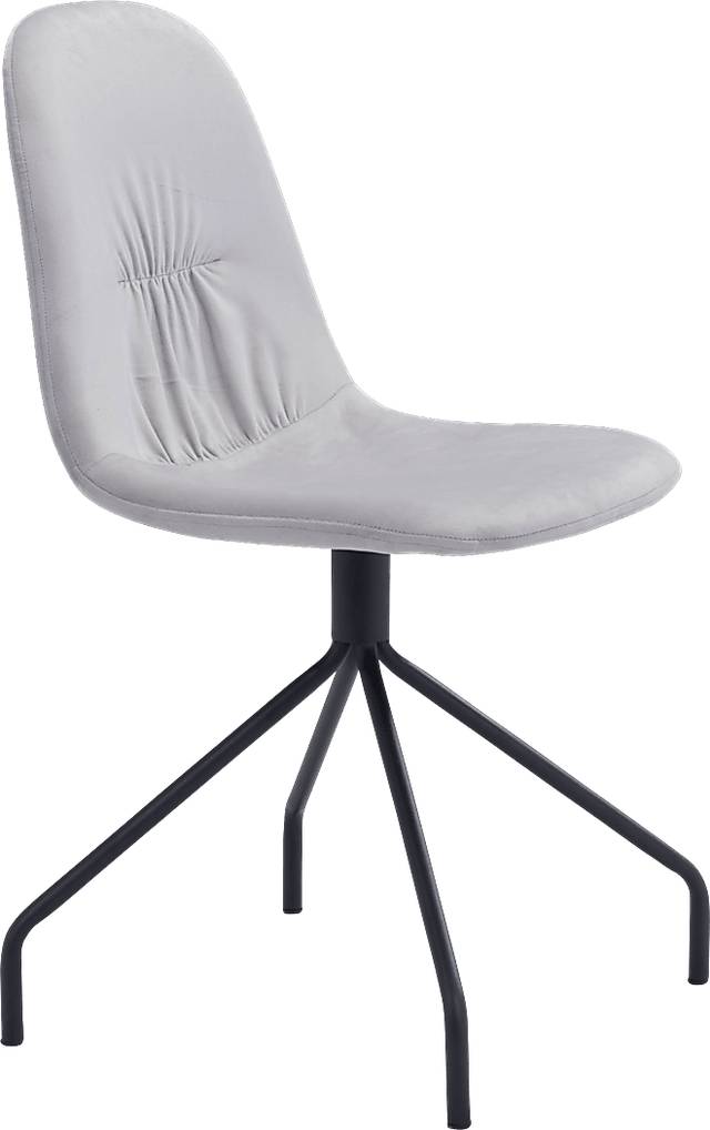 Clotilde Gray Side Chair - Thumbnail - Image 1