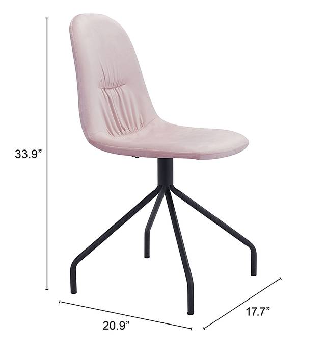 Clotilde Pink Side Chair - Thumbnail - Image 7