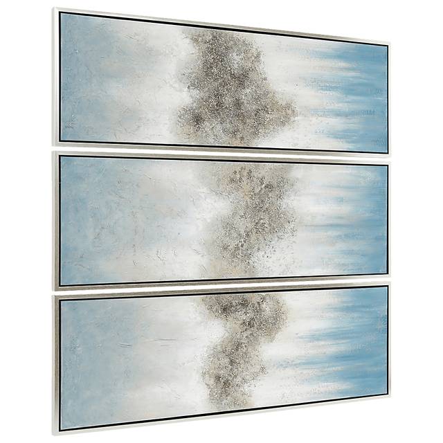 Cloud Formation Blue Artwork, Set of 3 - Thumbnail - Image 3