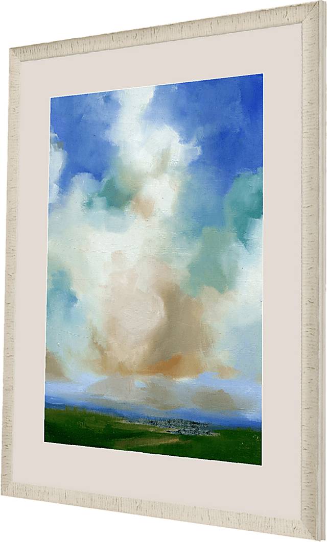 Cloud Viewing II Blue Framed Artwork - Thumbnail - Image 3