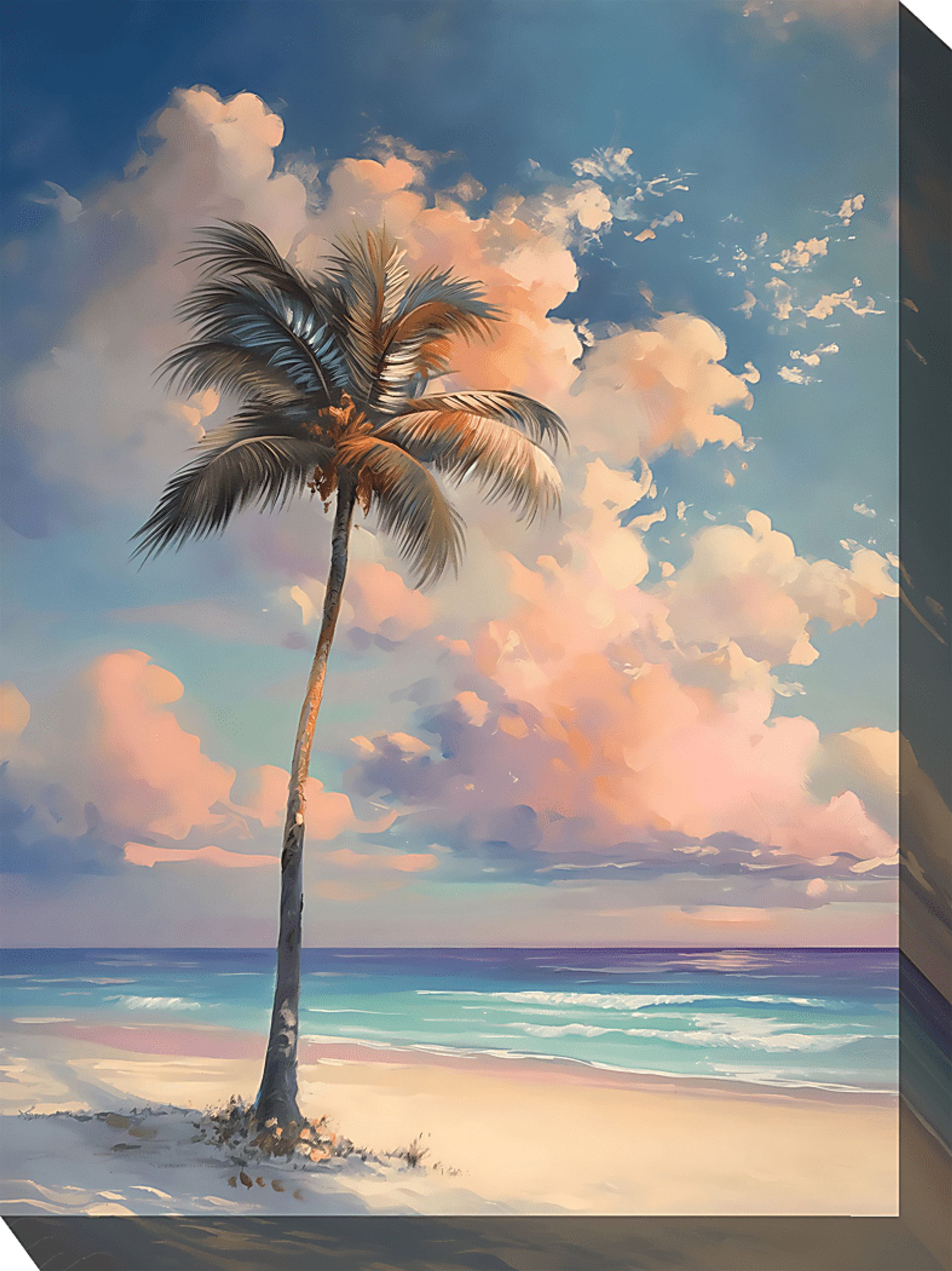 Clouds of Cotton Pink Indoor/Outdoor Wall Art - Image 1