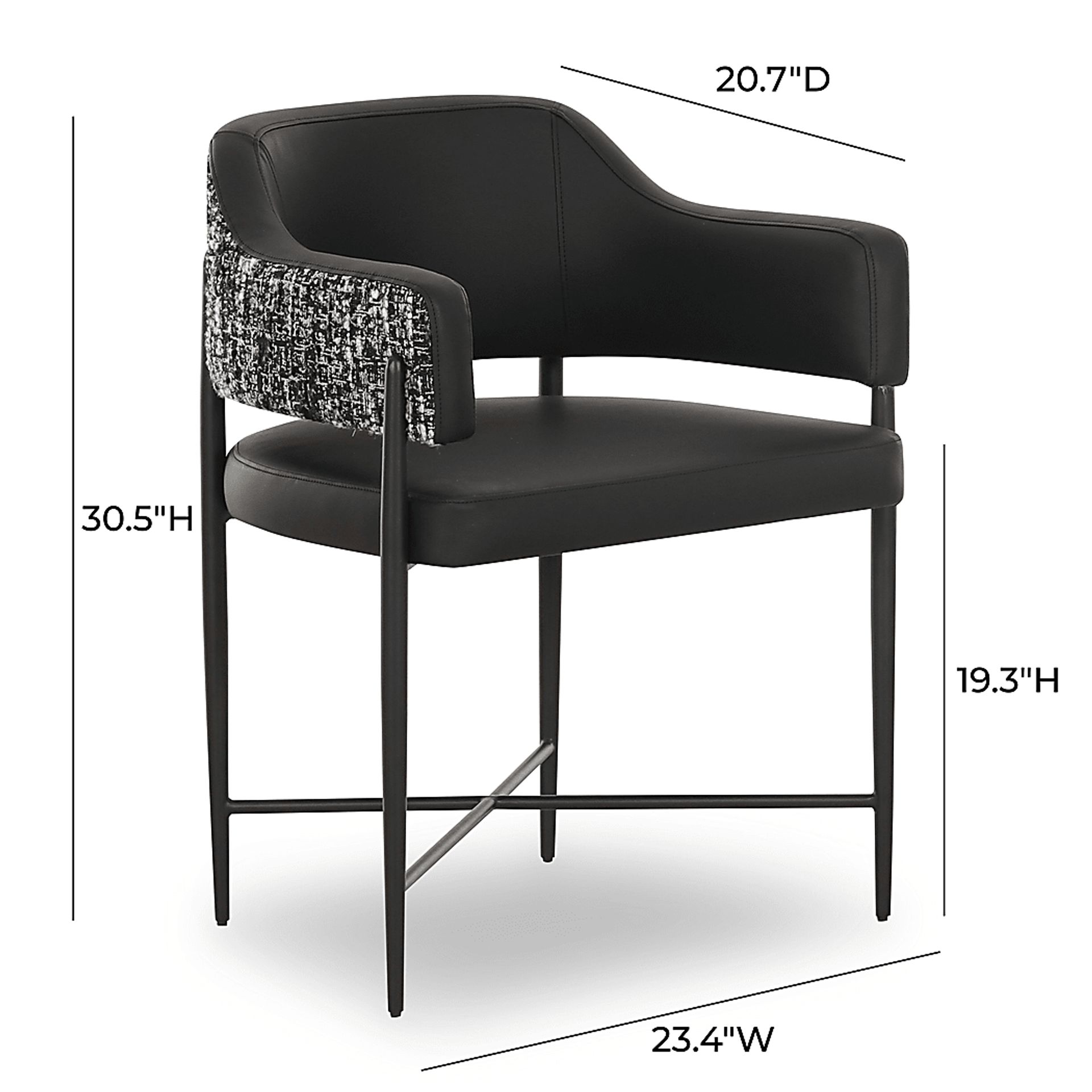 Cloudtales II Black Arm Chair - Image 7