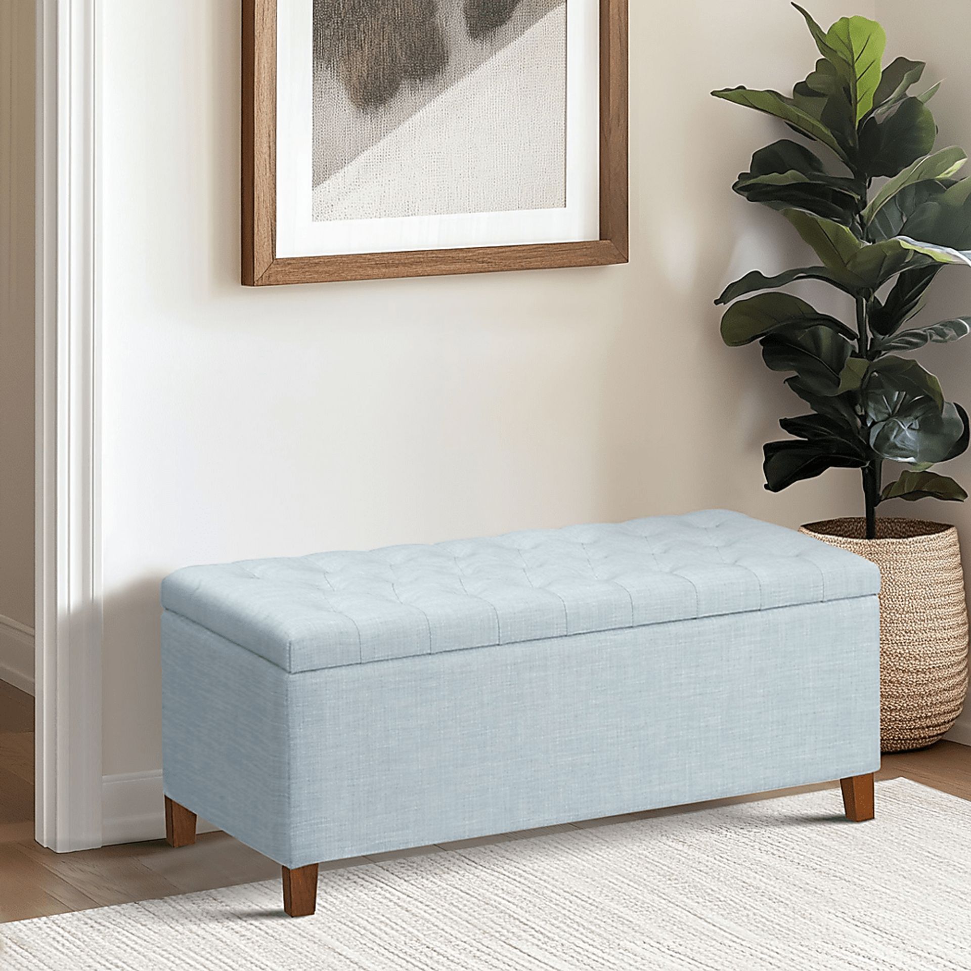 Cloudway Blue Storage Bench - Image 2