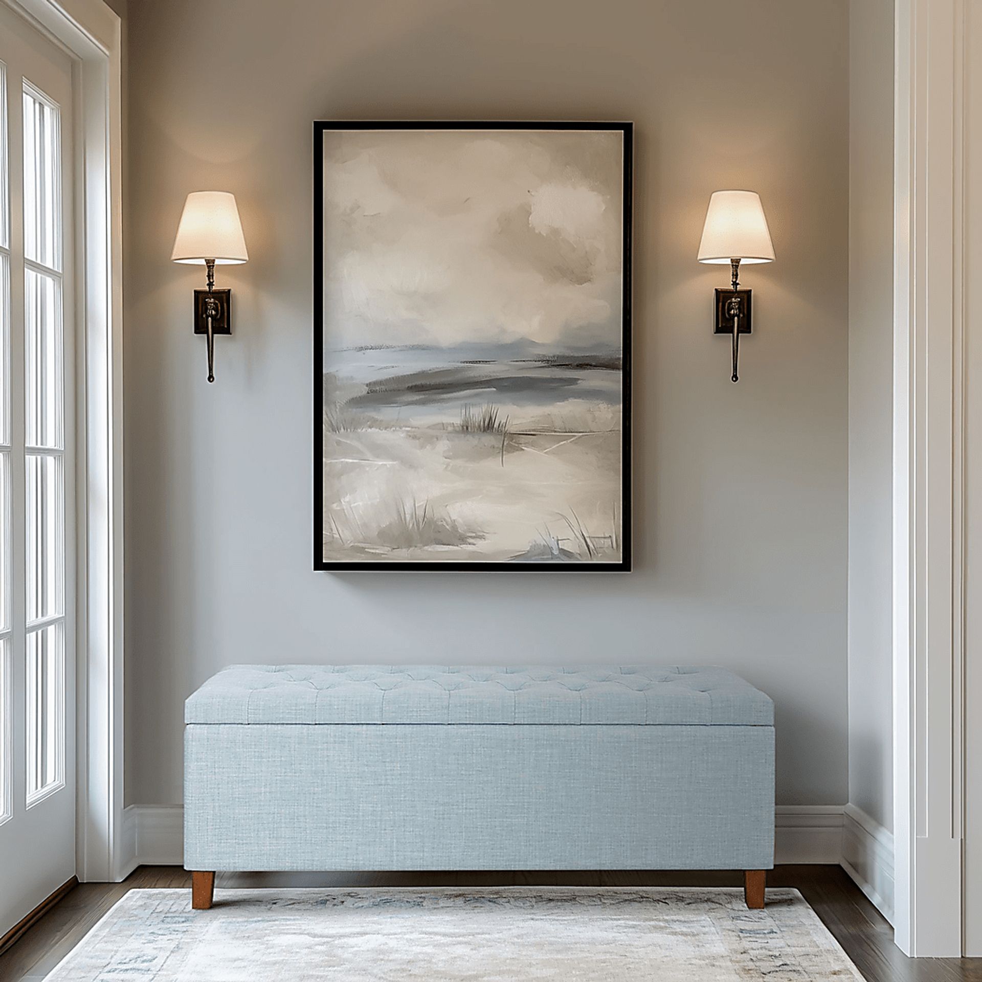 Cloudway Blue Storage Bench - Image 3