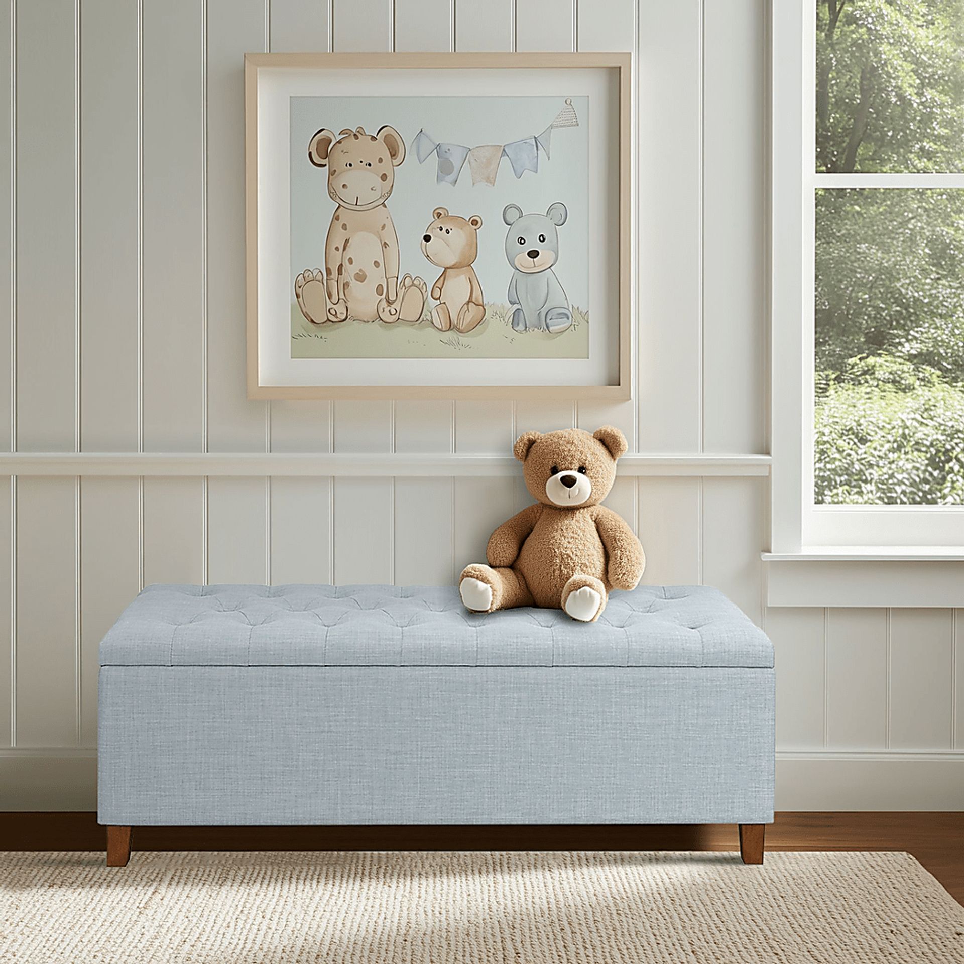 Cloudway Blue Storage Bench - Image 4