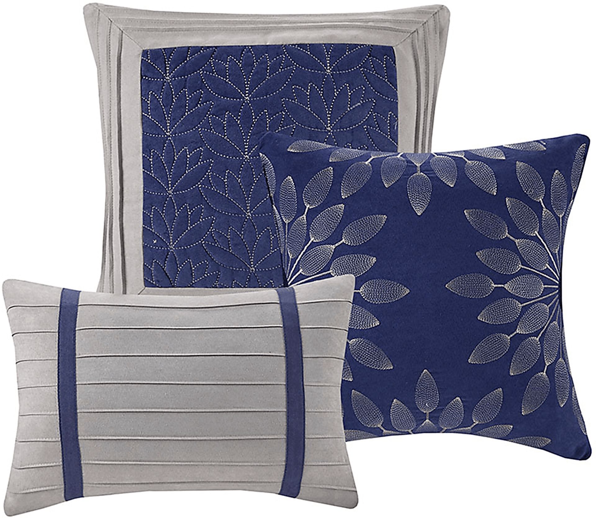 Clouet Blue 7 Pc King Comforter Set - Image 3