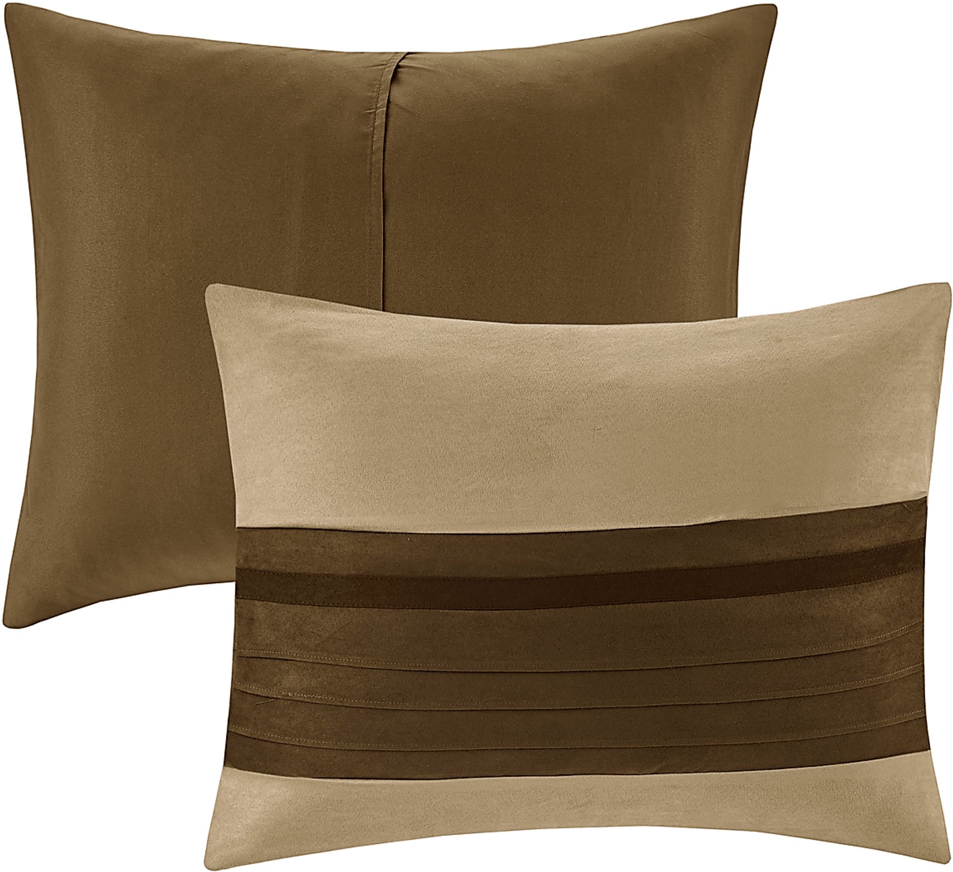 Clouet Brown 7 Pc Full Comforter Set - Image 2