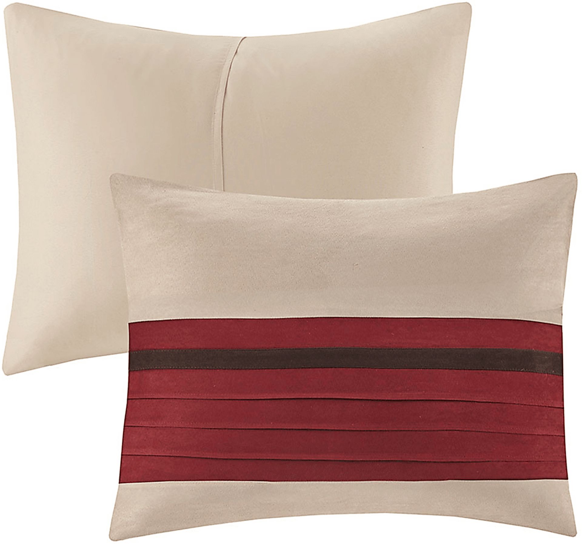 Clouet Red 7 Pc California King Comforter Set - Image 2