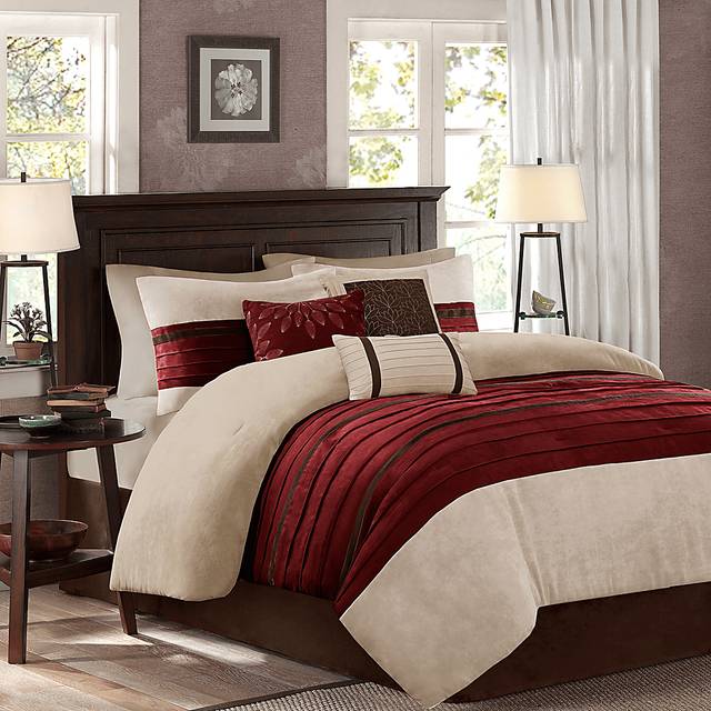 Clouet Red 7 Pc King Comforter Set - Thumbnail - Image 1