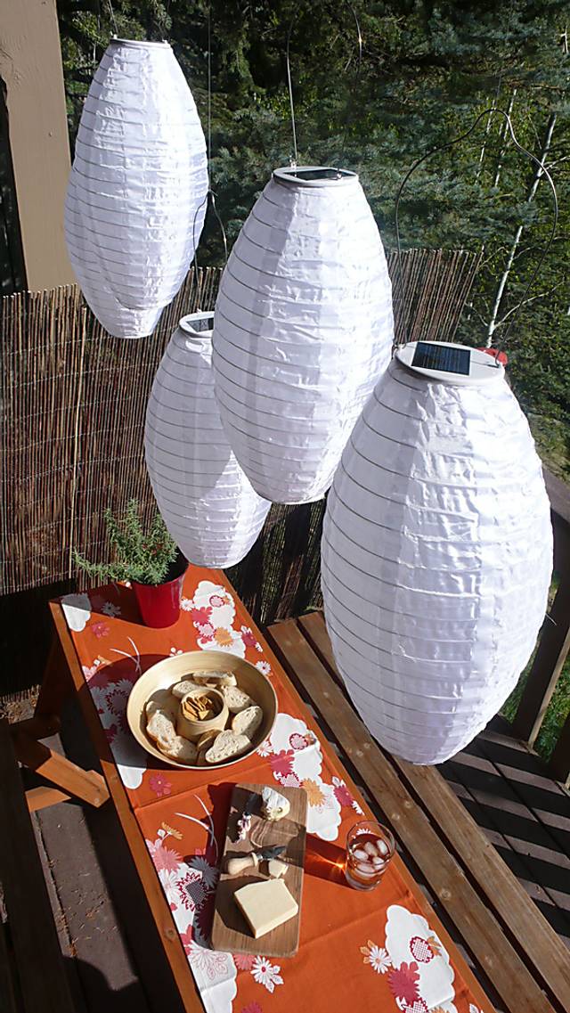 Clovedale White Outdoor Solar Lantern - Thumbnail - Image 2