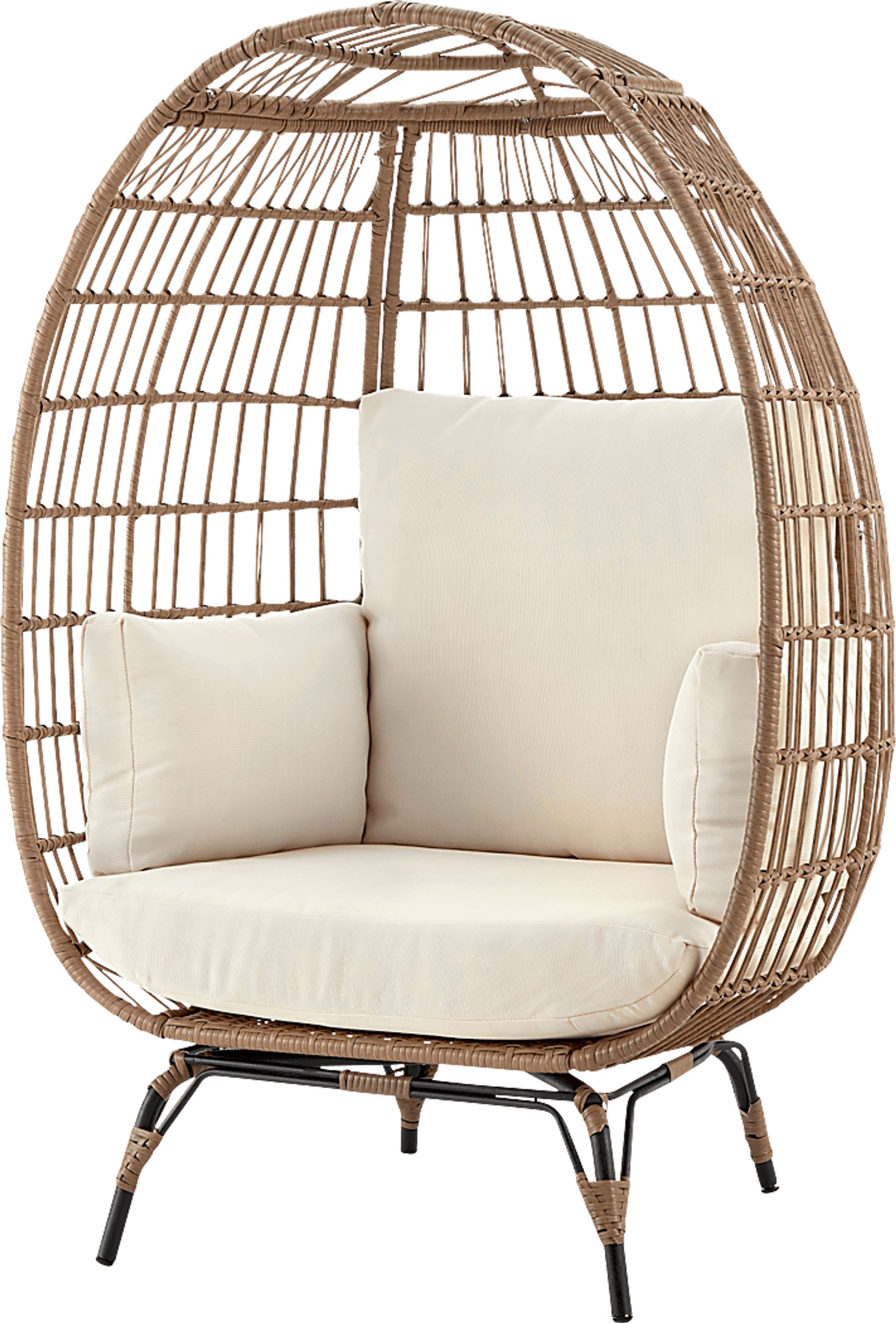 Clovehitch Cream Egg Chair - Image 4