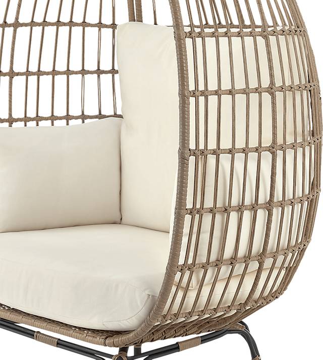 Clovehitch Cream Egg Chair - Thumbnail - Image 5