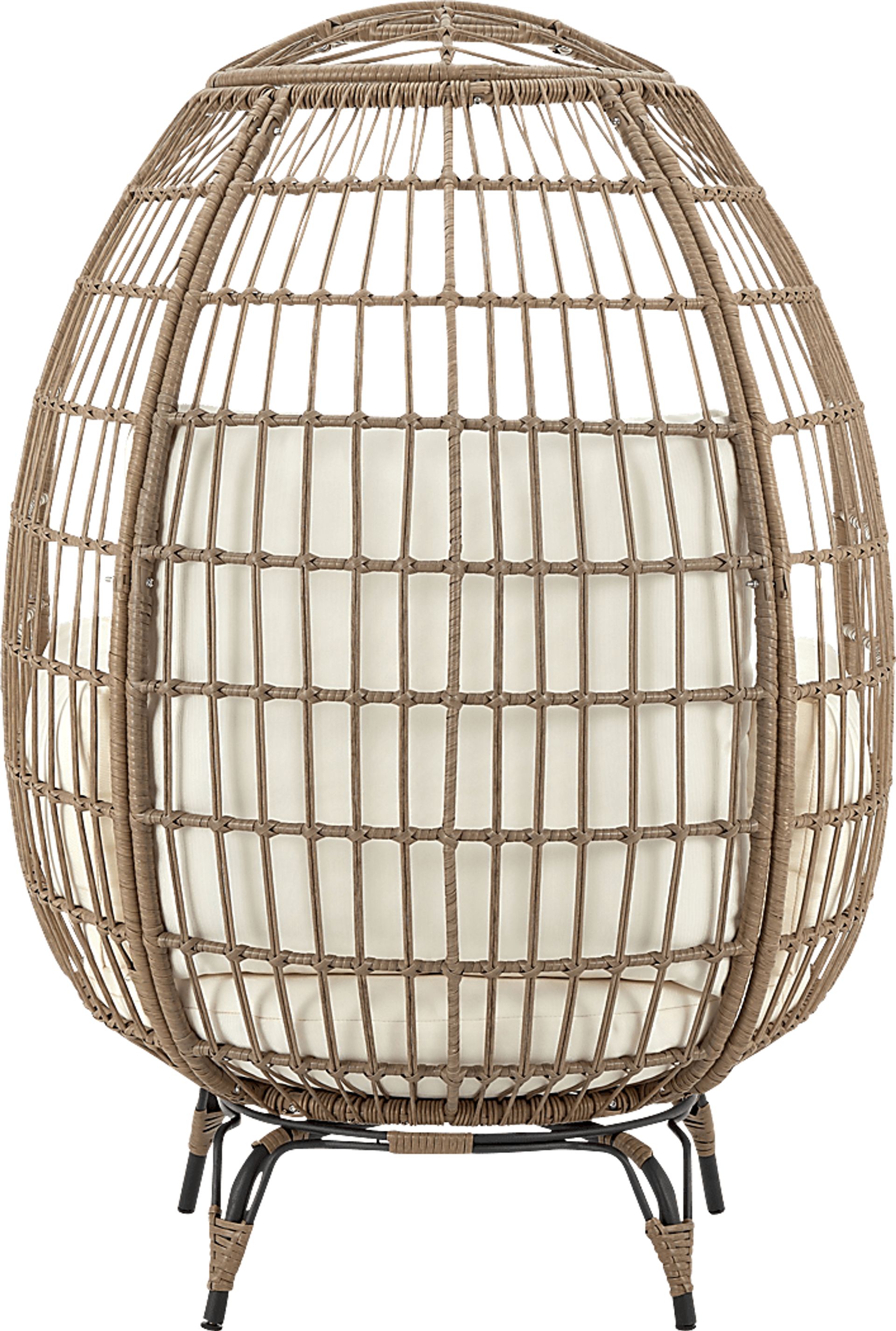 Clovehitch Cream Egg Chair - Image 6