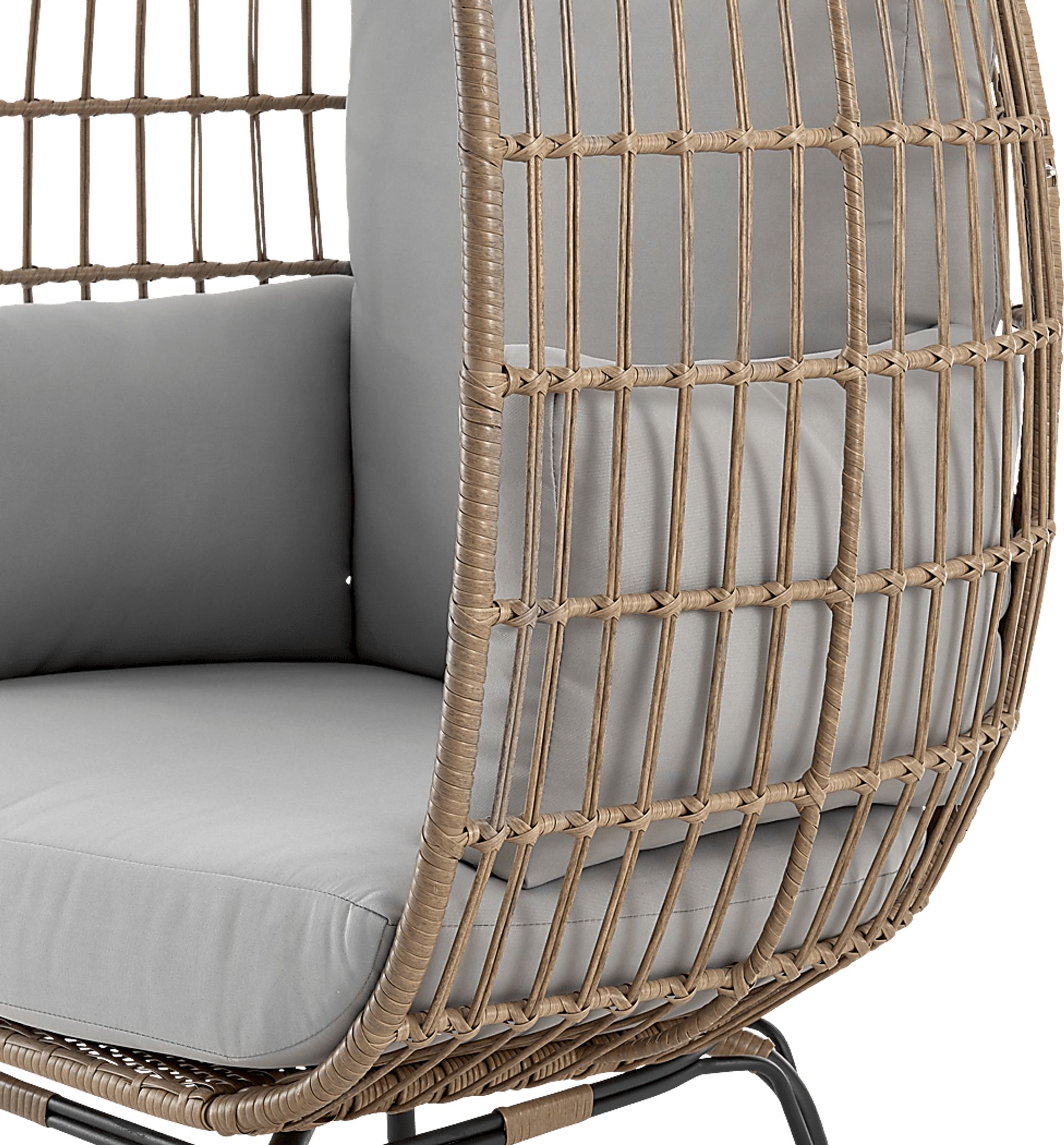 Clovehitch Gray Egg Chair - Image 5