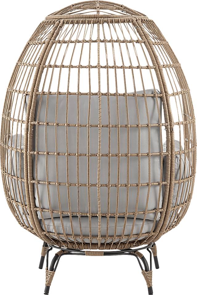 Clovehitch Gray Egg Chair - Thumbnail - Image 6