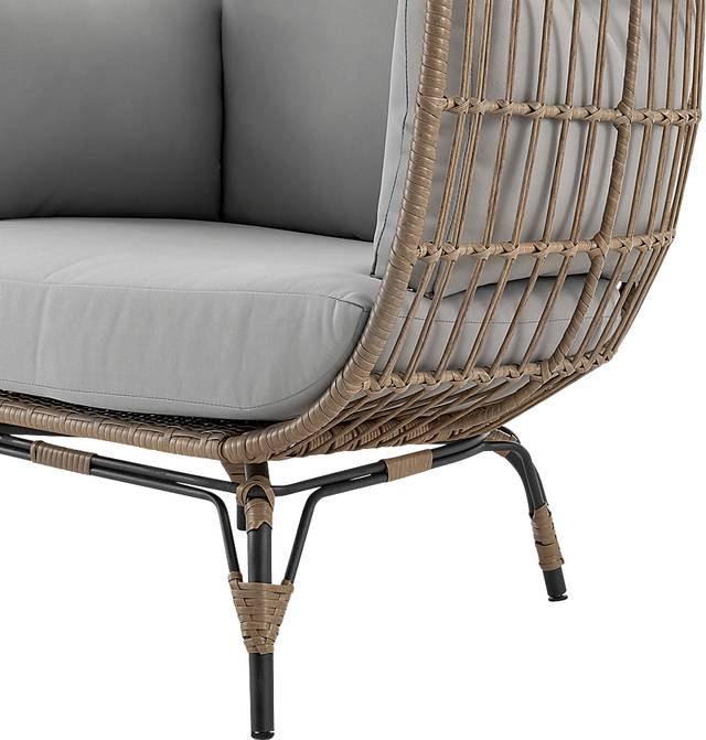 Clovehitch Gray Egg Chair - Thumbnail - Image 7