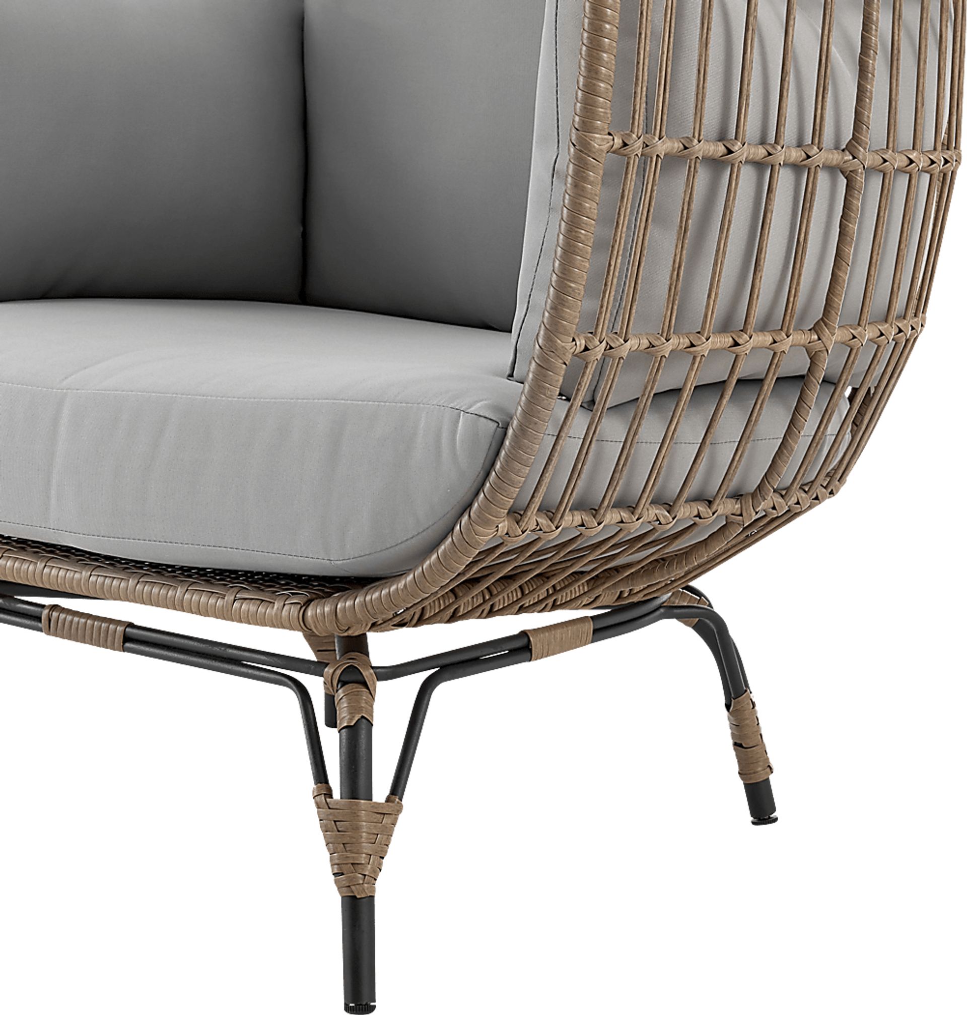 Clovehitch Gray Egg Chair - Image 7