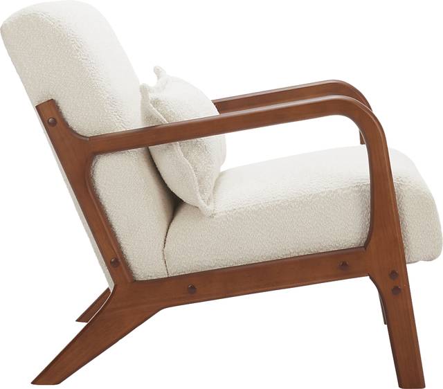 Clovelia White Accent Chair - Thumbnail - Image 4