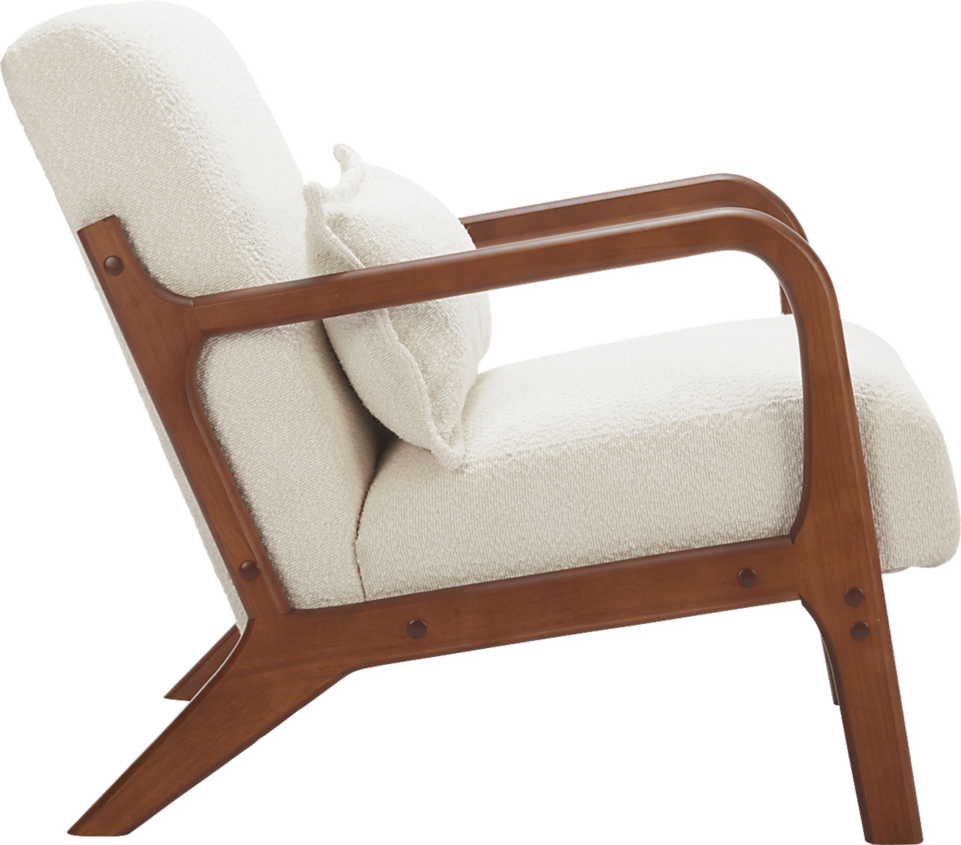 Clovelia White Accent Chair - Image 4