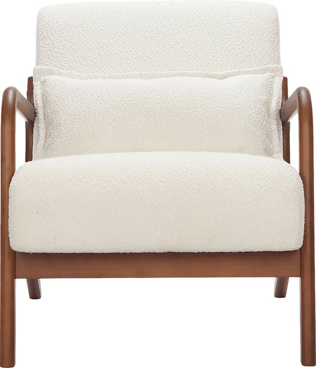 Clovelia White Accent Chair - Thumbnail - Image 5