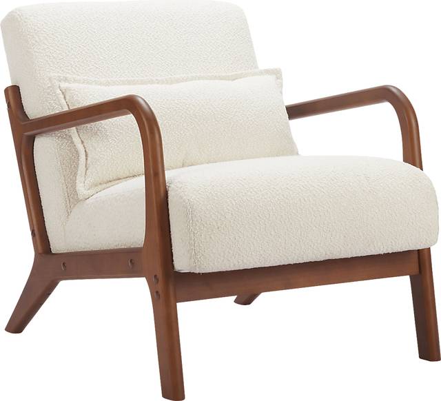 Clovelia White Accent Chair - Thumbnail - Image 8