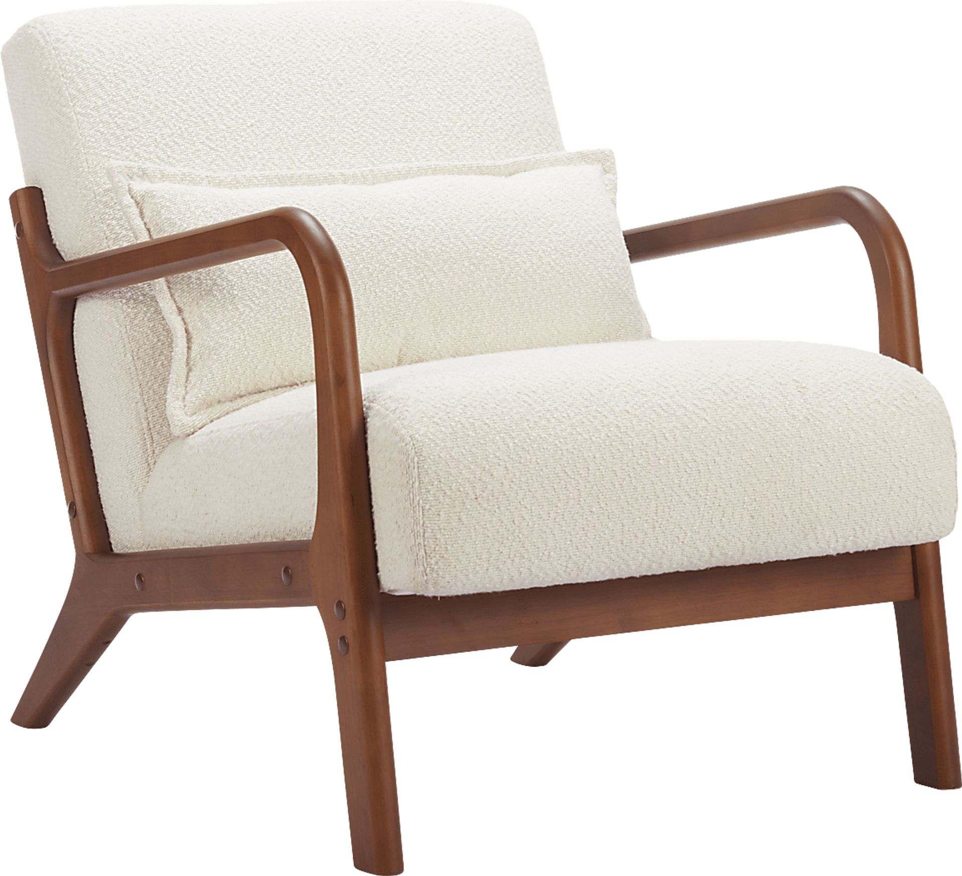 Clovelia White Accent Chair - Image 8