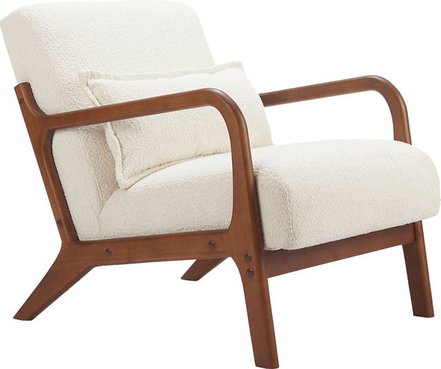 Clovelia White Accent Chair - Thumbnail - Image 1