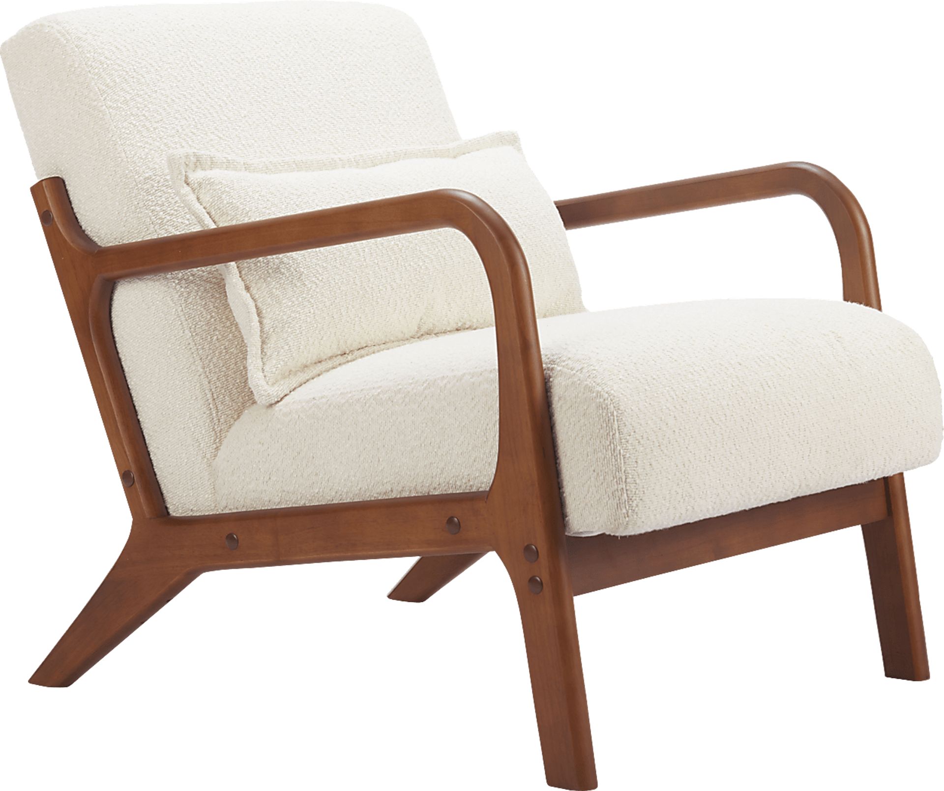 Clovelia White Accent Chair - Image 1