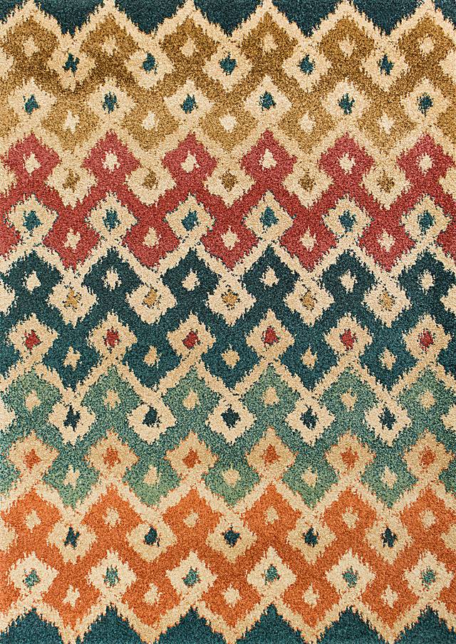 Clover Way Green 5'3 x 7'7 Rug - Thumbnail - Image 1