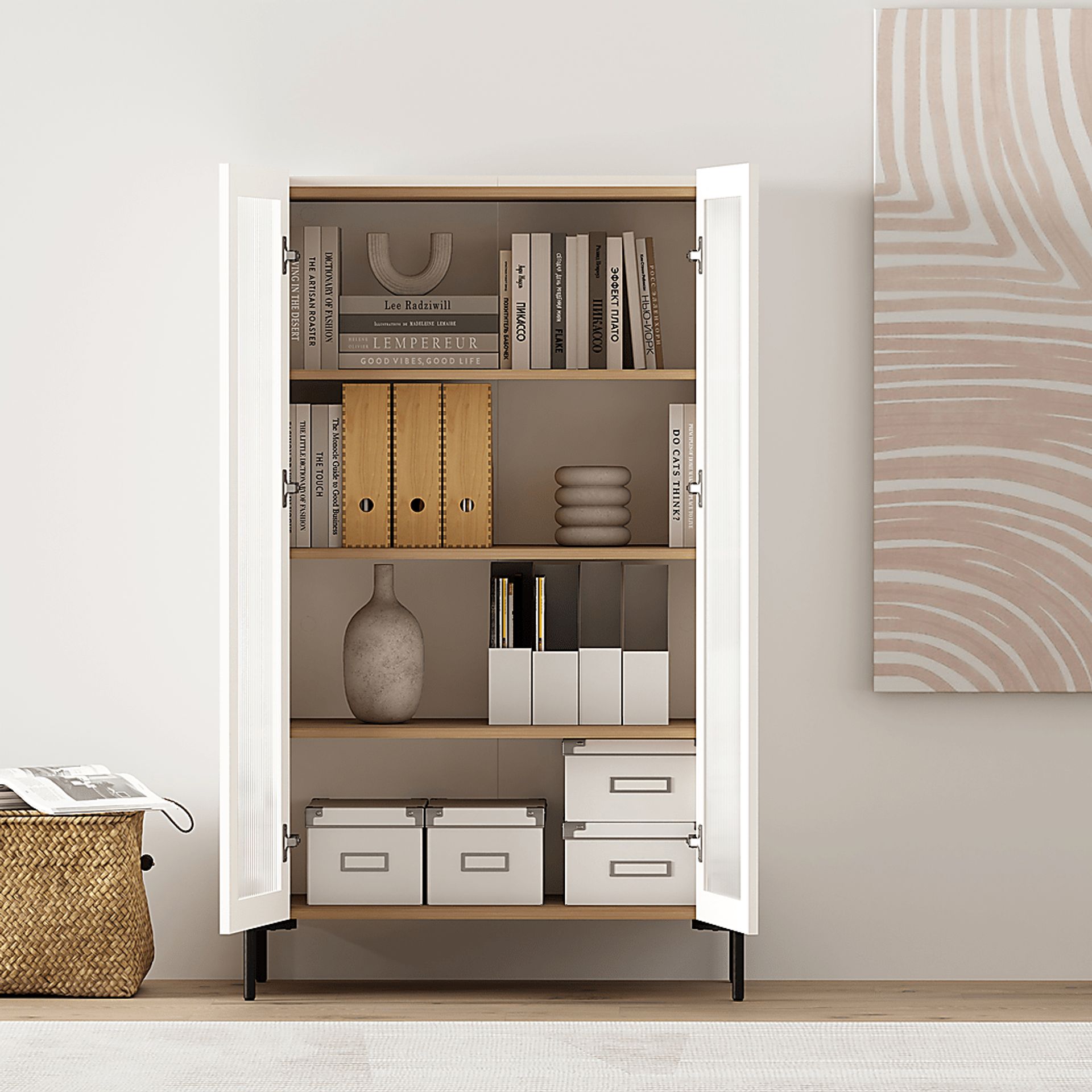 Cloverdaley Off-White Decor Cabinet - Image 3