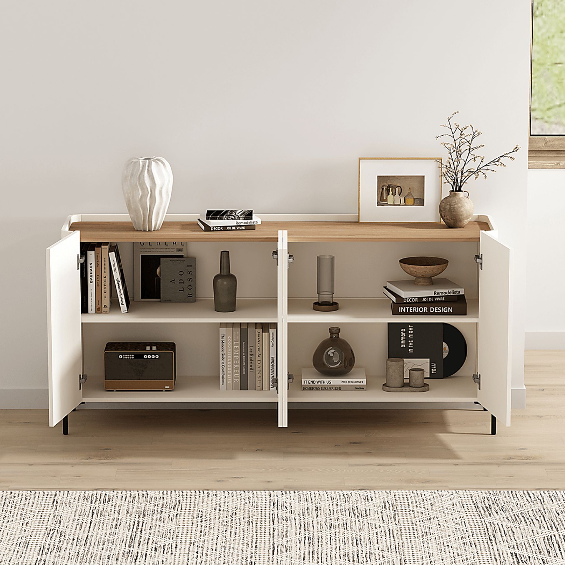 Cloverdaley Off-White Sideboard - Image 3