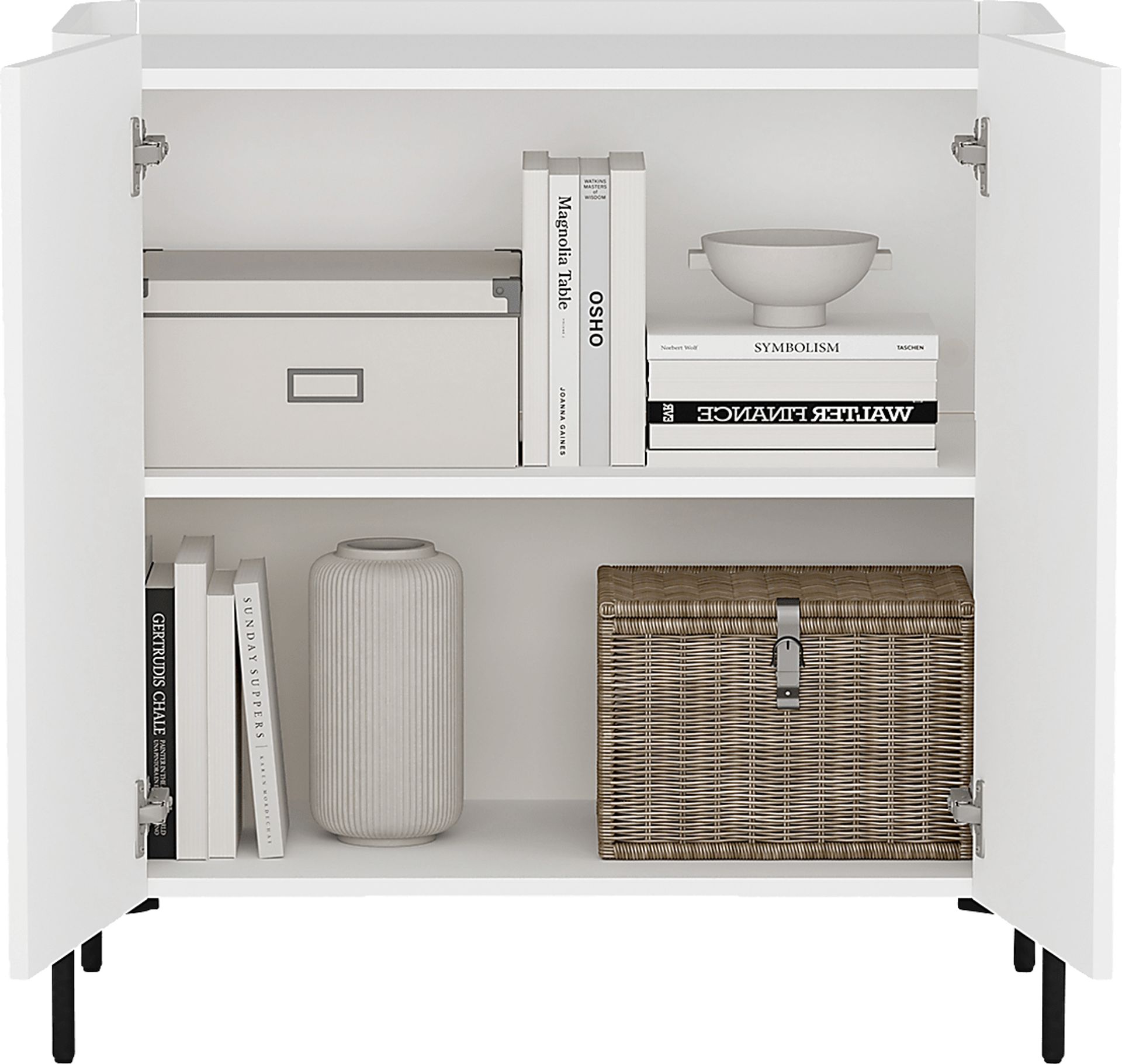 Cloverdaley White Accent Cabinet - Image 12