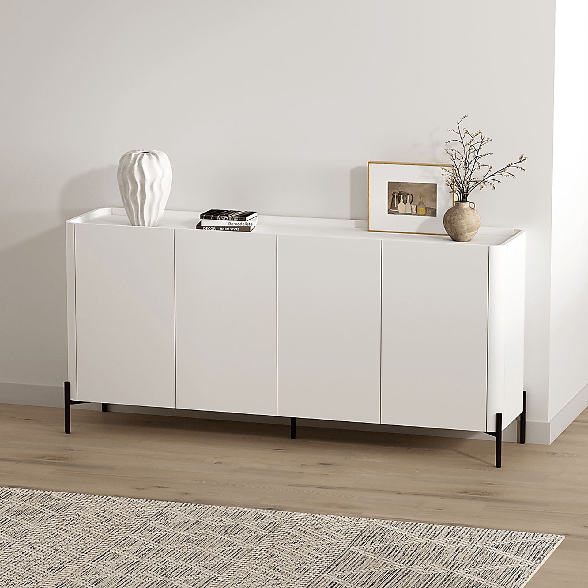 Cloverdaley White Sideboard - Image 2