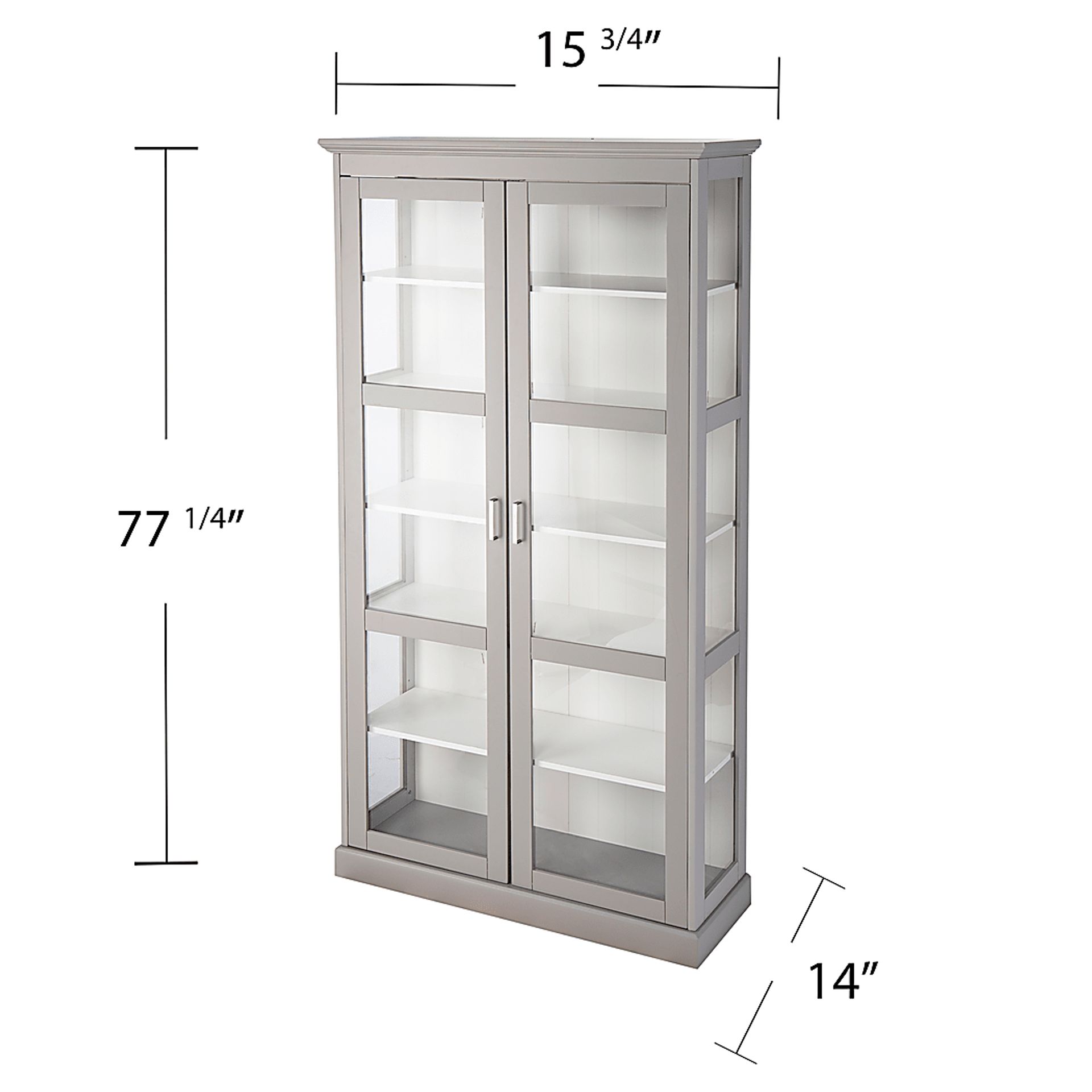 Clovermeade Gray Curio Cabinet - Image 7
