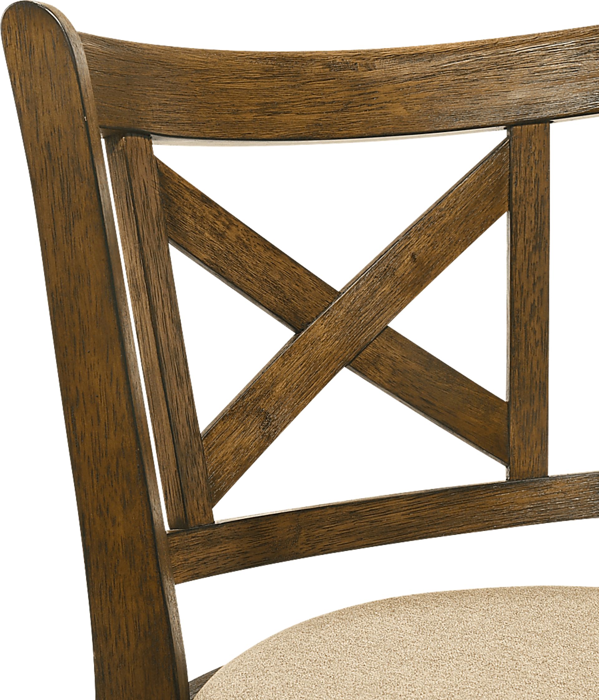 Cloverprises Beige Swivel Barstool - Image 8