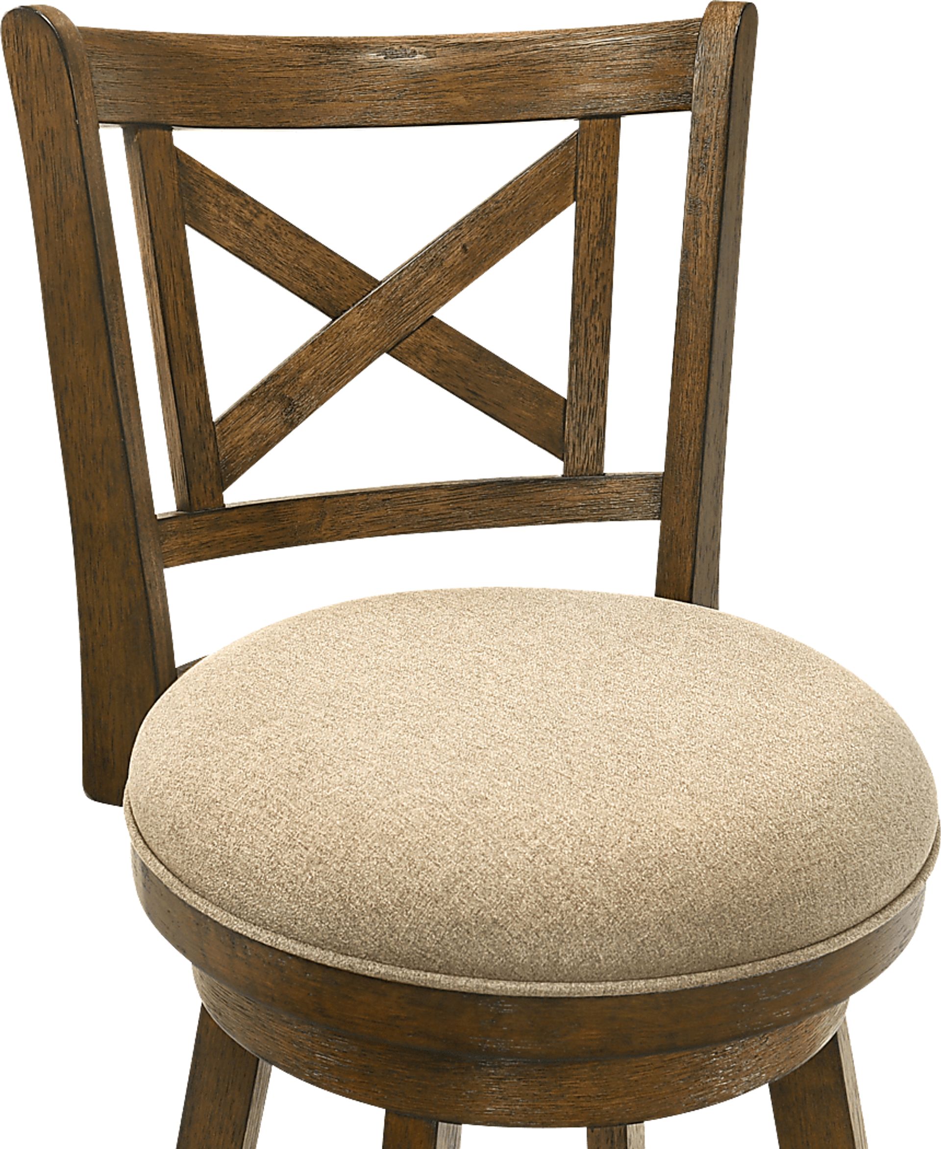 Cloverprises Beige Swivel Counter Height Stool - Image 11