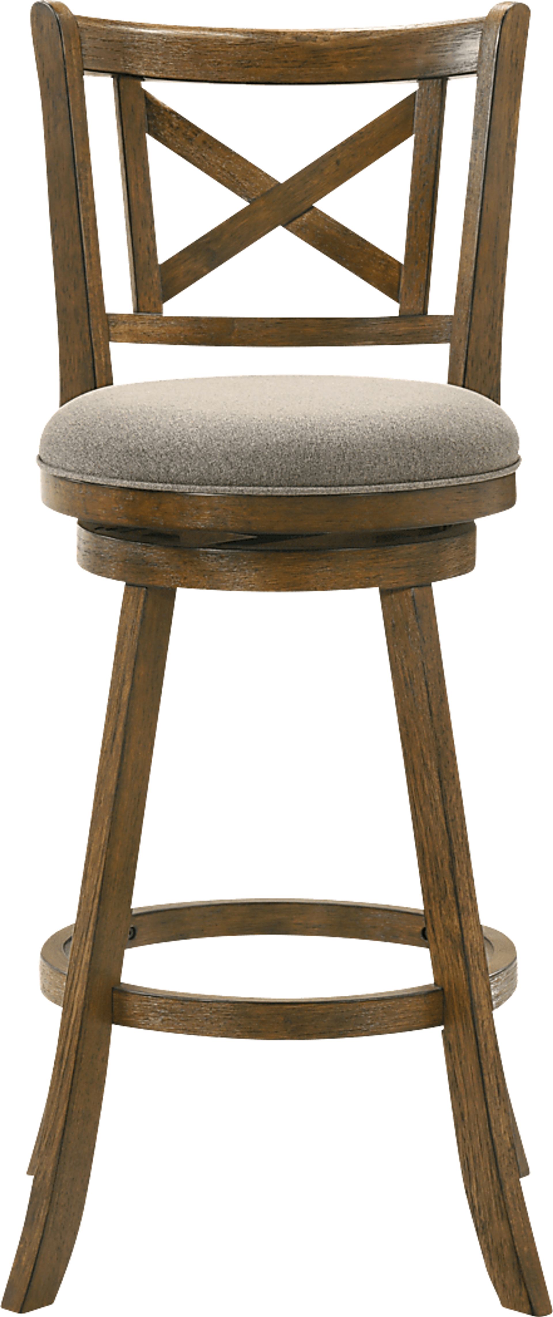 Cloverprises Gray Swivel Barstool - Image 5