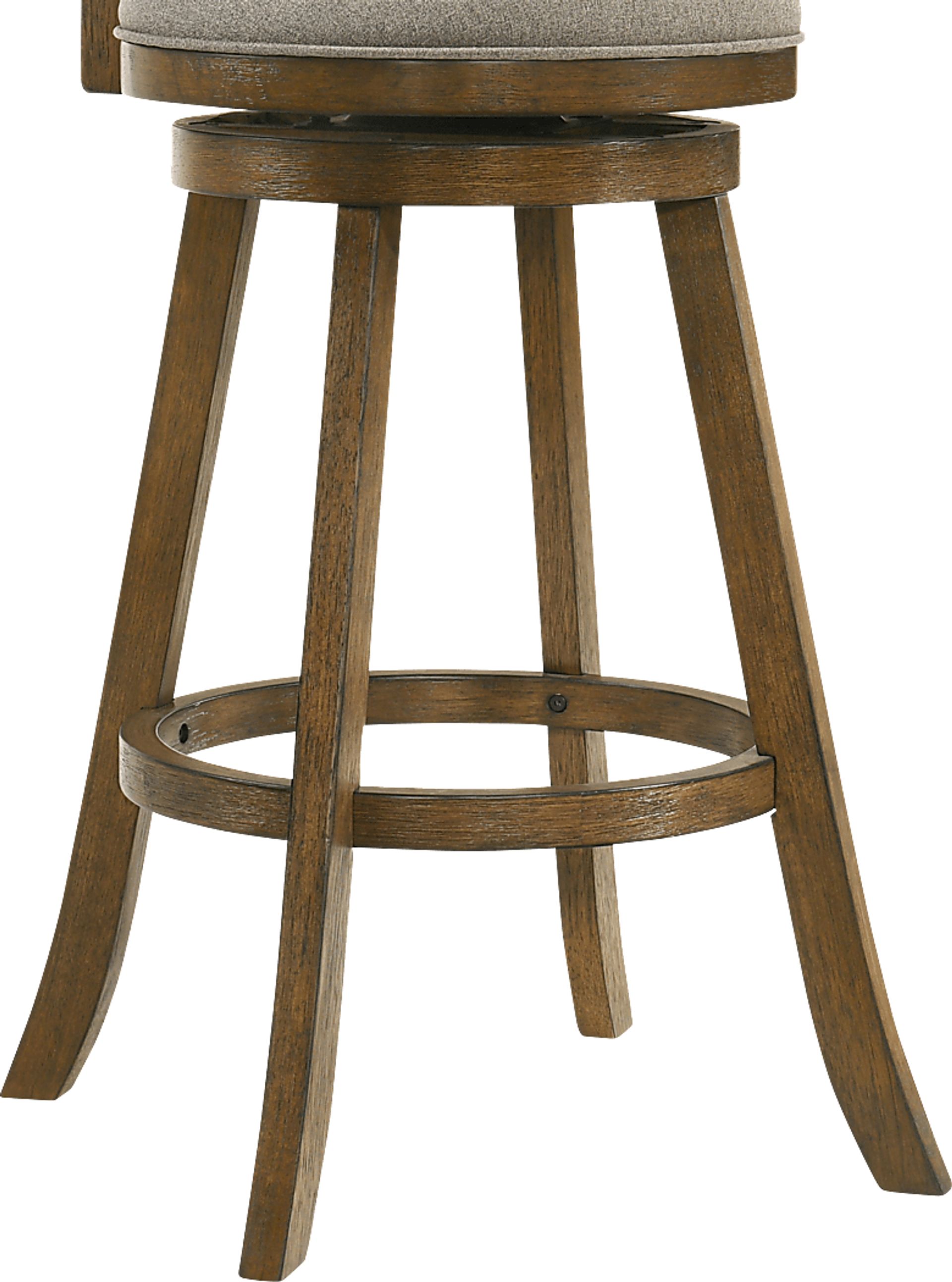 Cloverprises Gray Swivel Barstool - Image 7