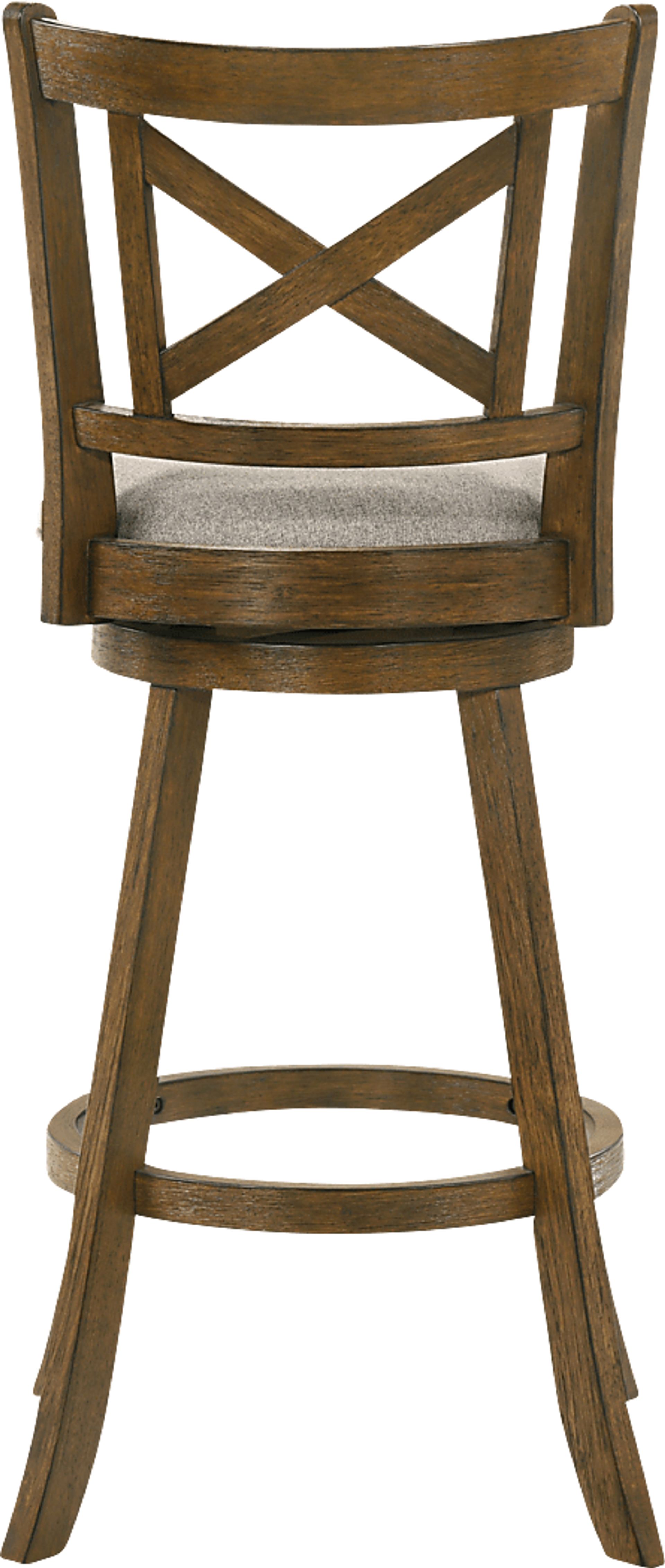 Cloverprises Gray Swivel Barstool - Image 8