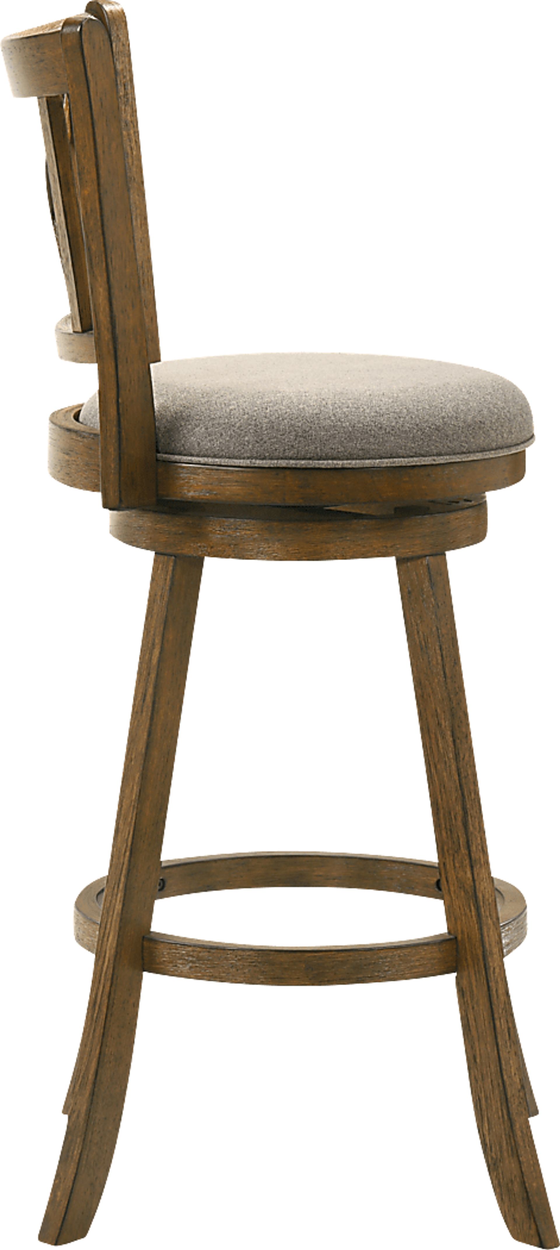 Cloverprises Gray Swivel Barstool - Image 9
